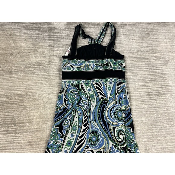 Mix It Dress Womens 14 Multicolor Sleeveless Maxi Lined Nylon Beaded‎ NWT - Picture 8 of 13